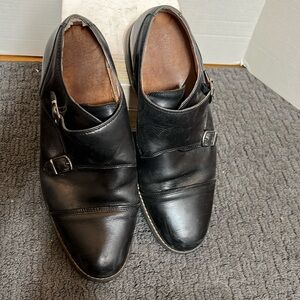 Vionic Stephen Black Leather Monkstrap Mens Size 13 Medium Dress Shoes